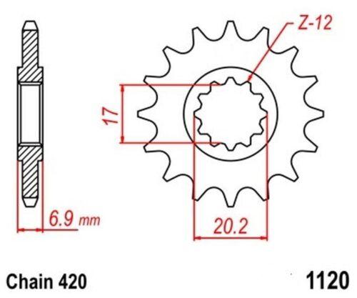 Ritzel 11 Zhne Antriebsritzel sprocket passt an Aprilia Mx Rx passt an Beta Rr