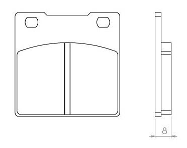 Bremsbelge brake pads passt an Honda Cb 250 78-81 400 650 750 passt an Kawasaki