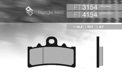Bremsbelge brake pads passt an Bmw 310 Gs 16-17 passt an Ktm Duke 125 200 390