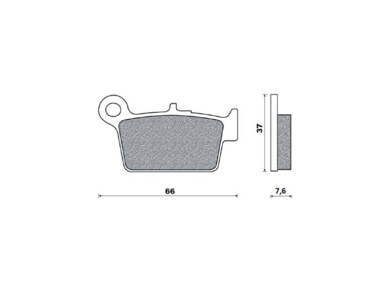 Bremsbelge brake pads passt an Beta 50 125 Rr 08-10 200 350 Alp 4 125 350 M4