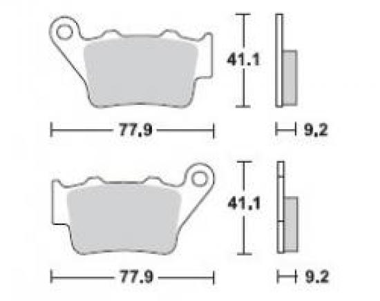 Bremsbelge brake pads passt an Aprilia Caponord 1200 14-15 Pegaso 650 Shiver