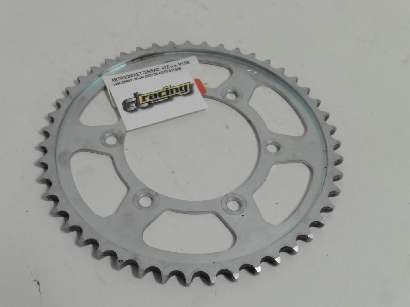 Kettenrad 47 Z�hne sprocket passt an Yamaha Yzf -R1 09-14 silber