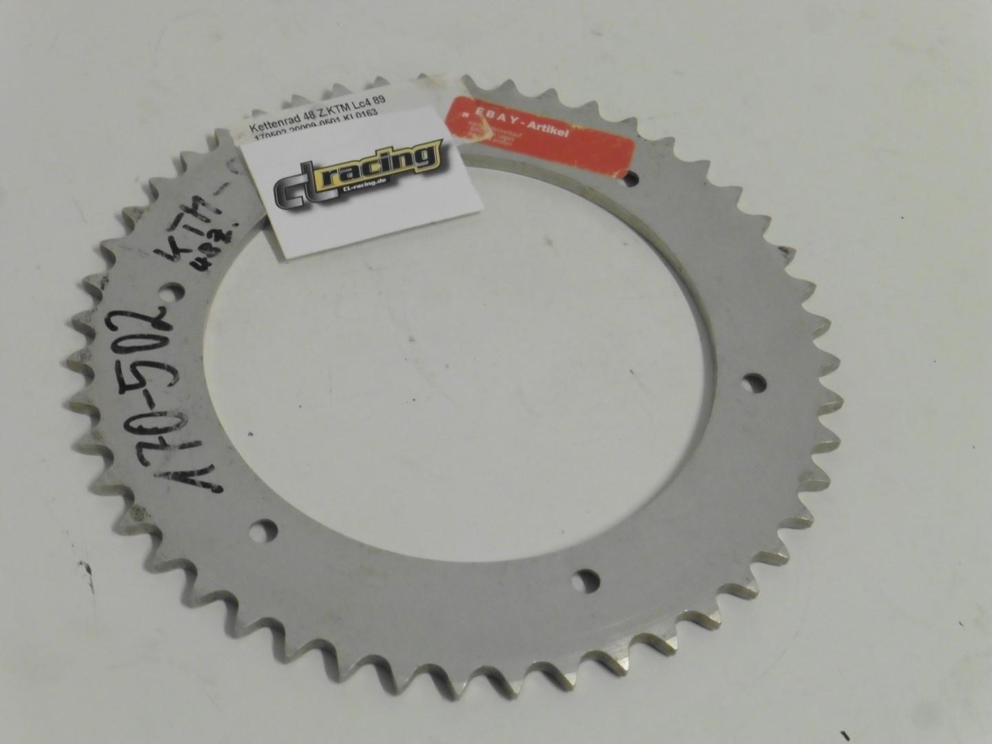 Kettenrad 48 Z�hne sprocket passt an Ktm Lc4 1989 silber