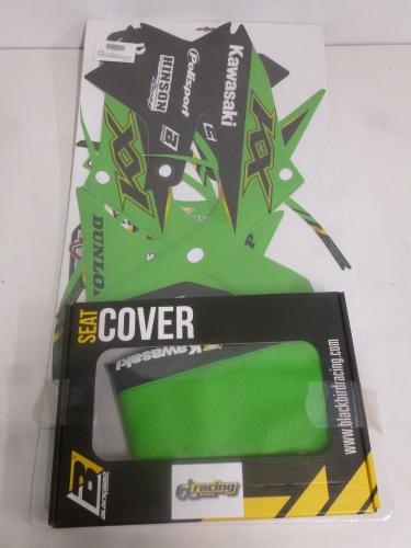 Dekorsatz mit Sitzbezug Aufkleber sticker cover fr Kawasaki Kxf 250 450 -2023 1