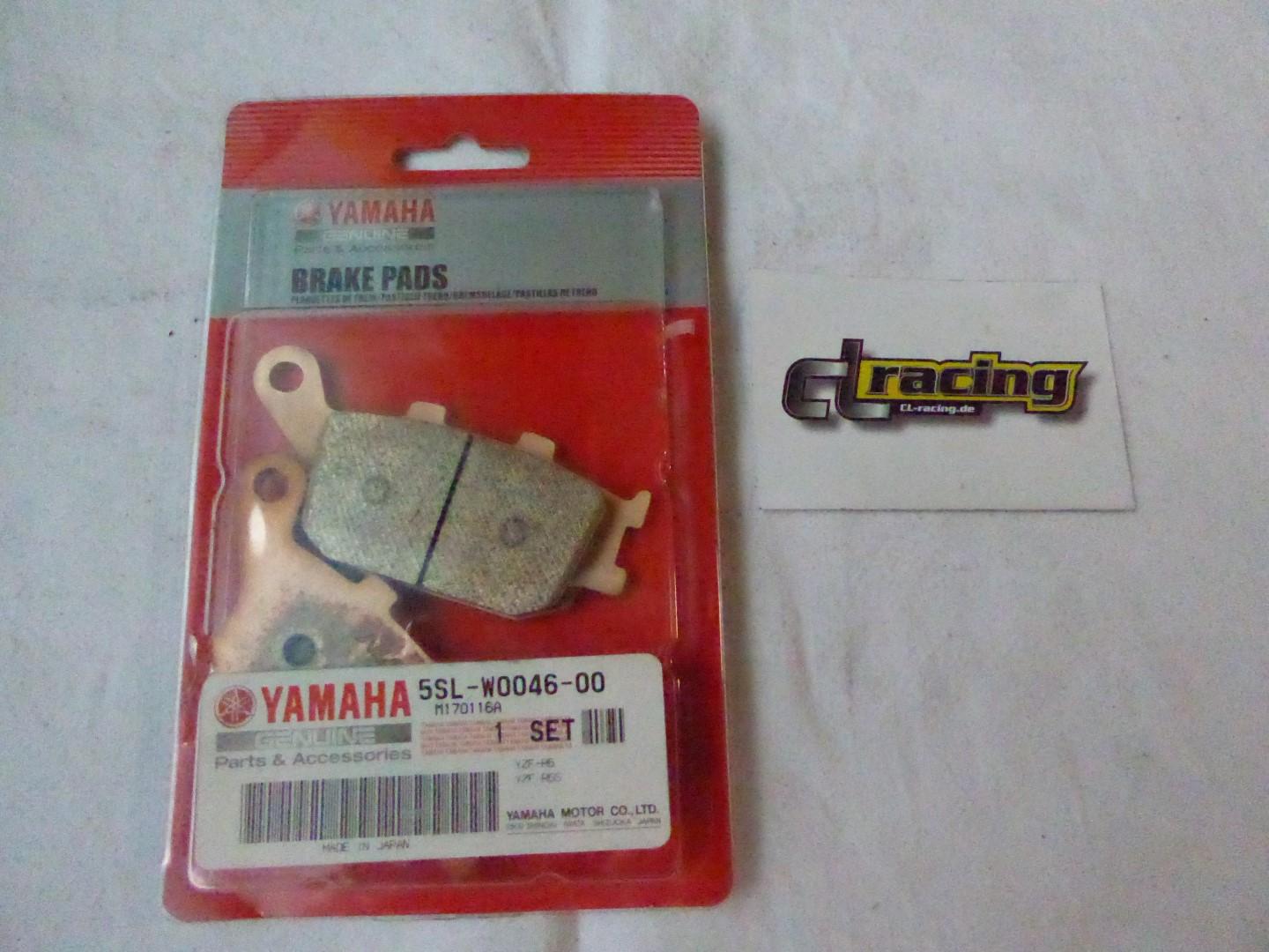 Bremsbelge hinten Bremsbelag brake pads passt an Yamaha Yzf-R6 5SL-W0046