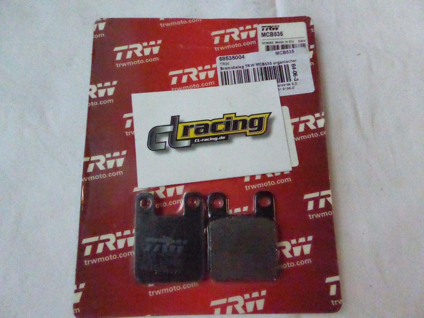 Bremsbelge Bremsbelag vorne brakepads fr Yamaha Xv 535