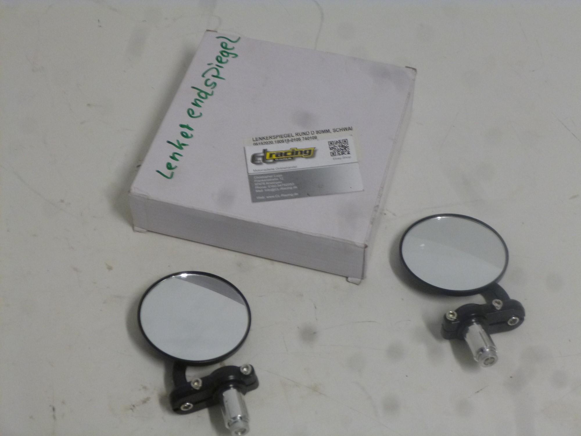 Spiegel � 80 mm rund links und rechts Lenkerendspiegel mirror 05152020