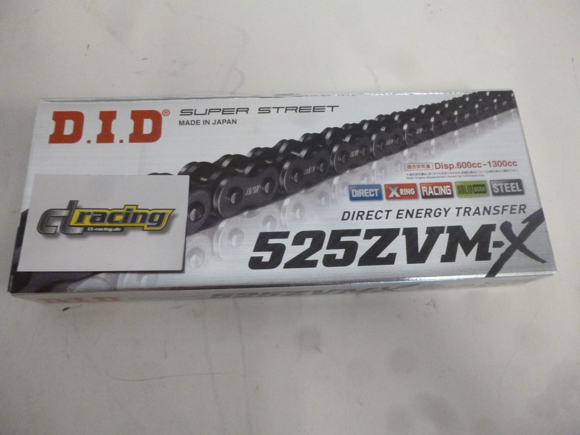 Did 525 ZVM-X Kette Antriebskette 114 Glieder X-Ring-Kette chain Motorrad
