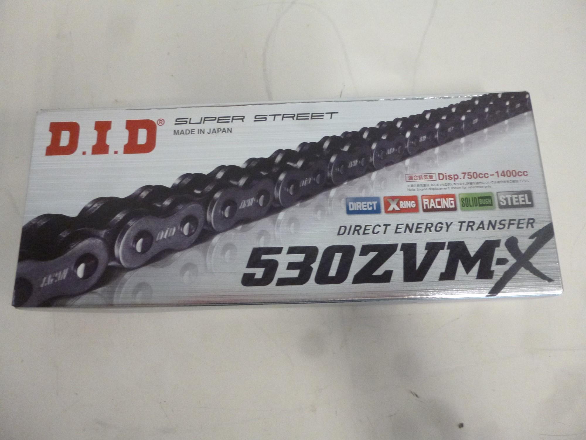 DID 530 ZVM-X Kette Antriebskette X-Ring-Kette 114 Glieder chain Motorrad