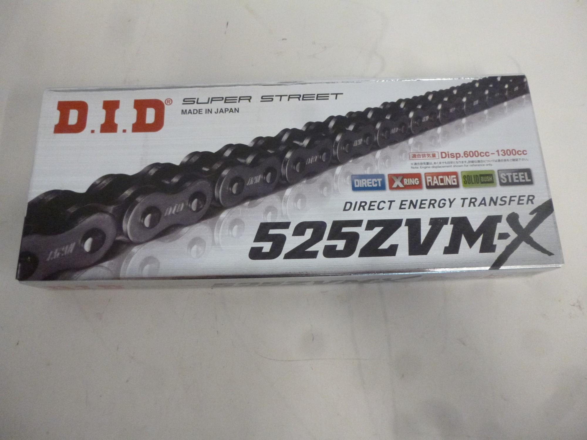 DID 525 ZVM-X Kette Antriebskette X-Ring-Kette 100 Glieder chain Motorrad