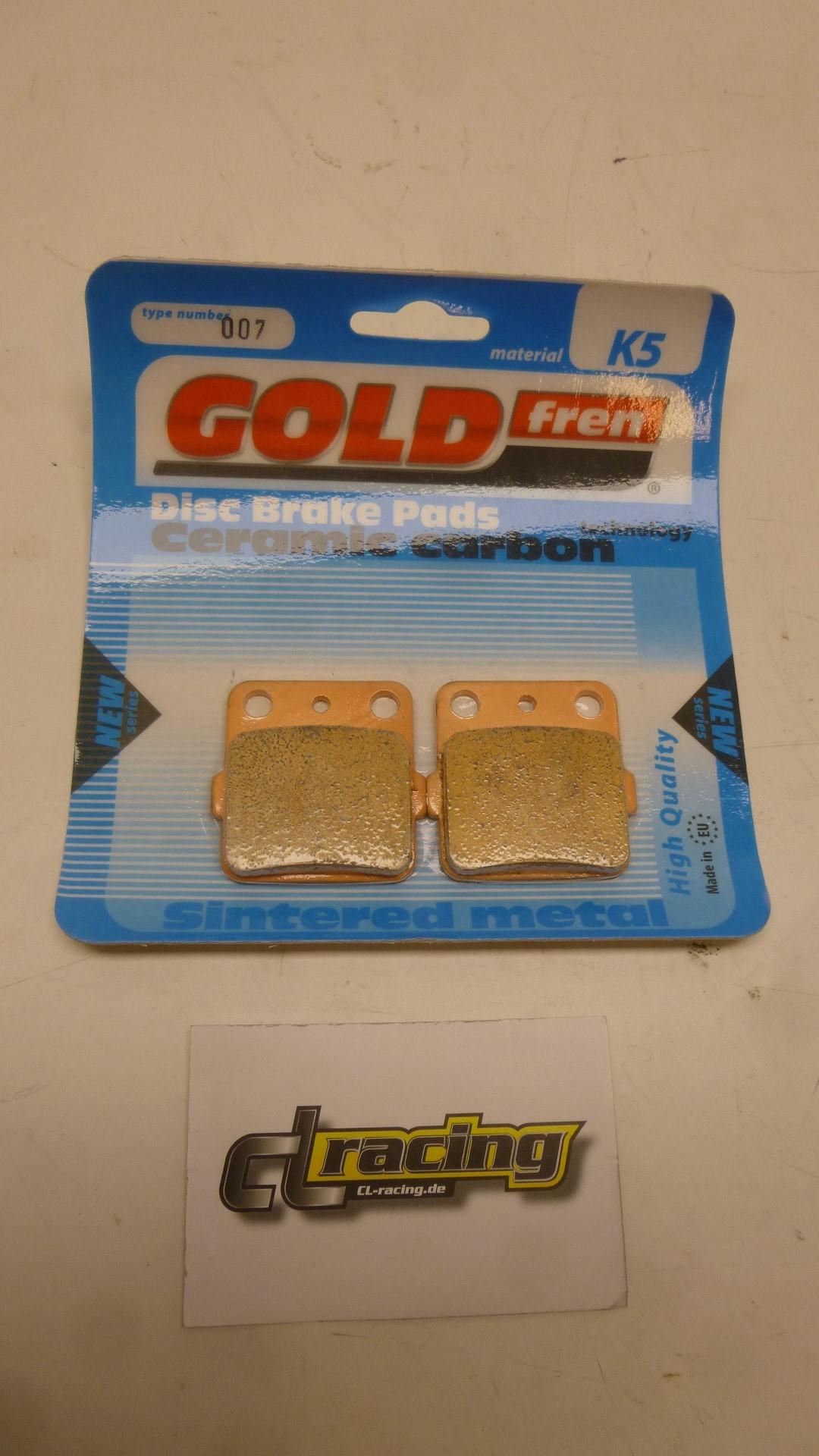 Bremsbelge 007 K5 brake pads passt an Yamaha Yfm 250 350 600 R 00-09 Grizzly