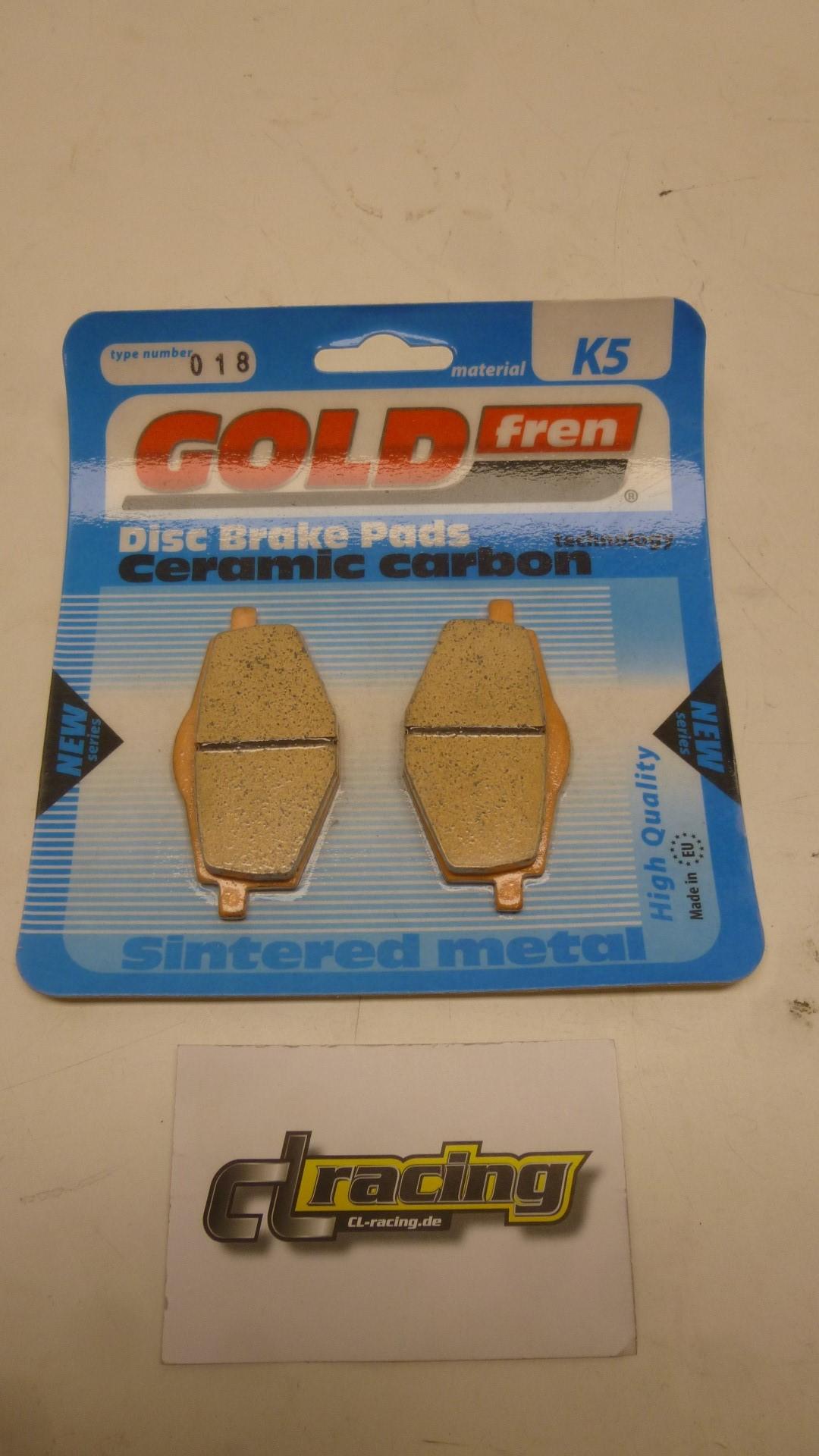 Bremsbelge 018 K5 brake pads passt an Yamaha Rt 180 Tt 225 600 Xt 225 350 600