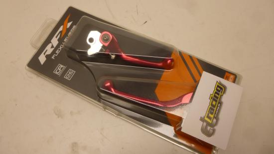 Bremshebel Kupplungshebel passt an Yamaha YZ 125 250 01-07 passt an Kawasaki rot