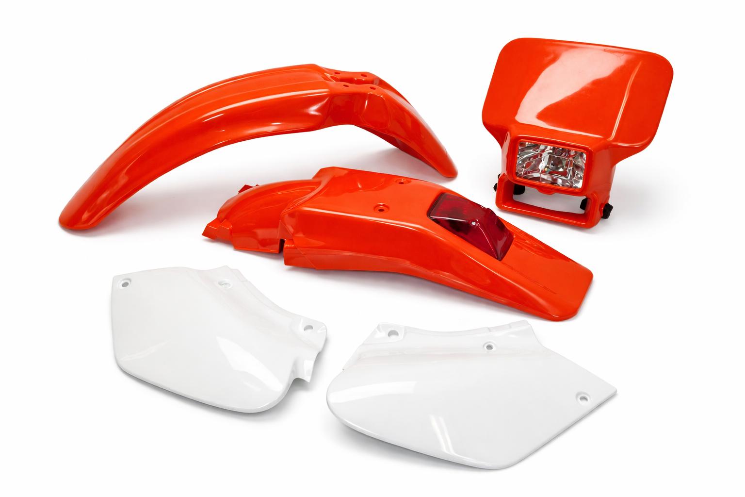 Verkleidungssatz Plastiksatz plastic kit passt an Honda Xr 250 400 R 96-23 rot-w 1