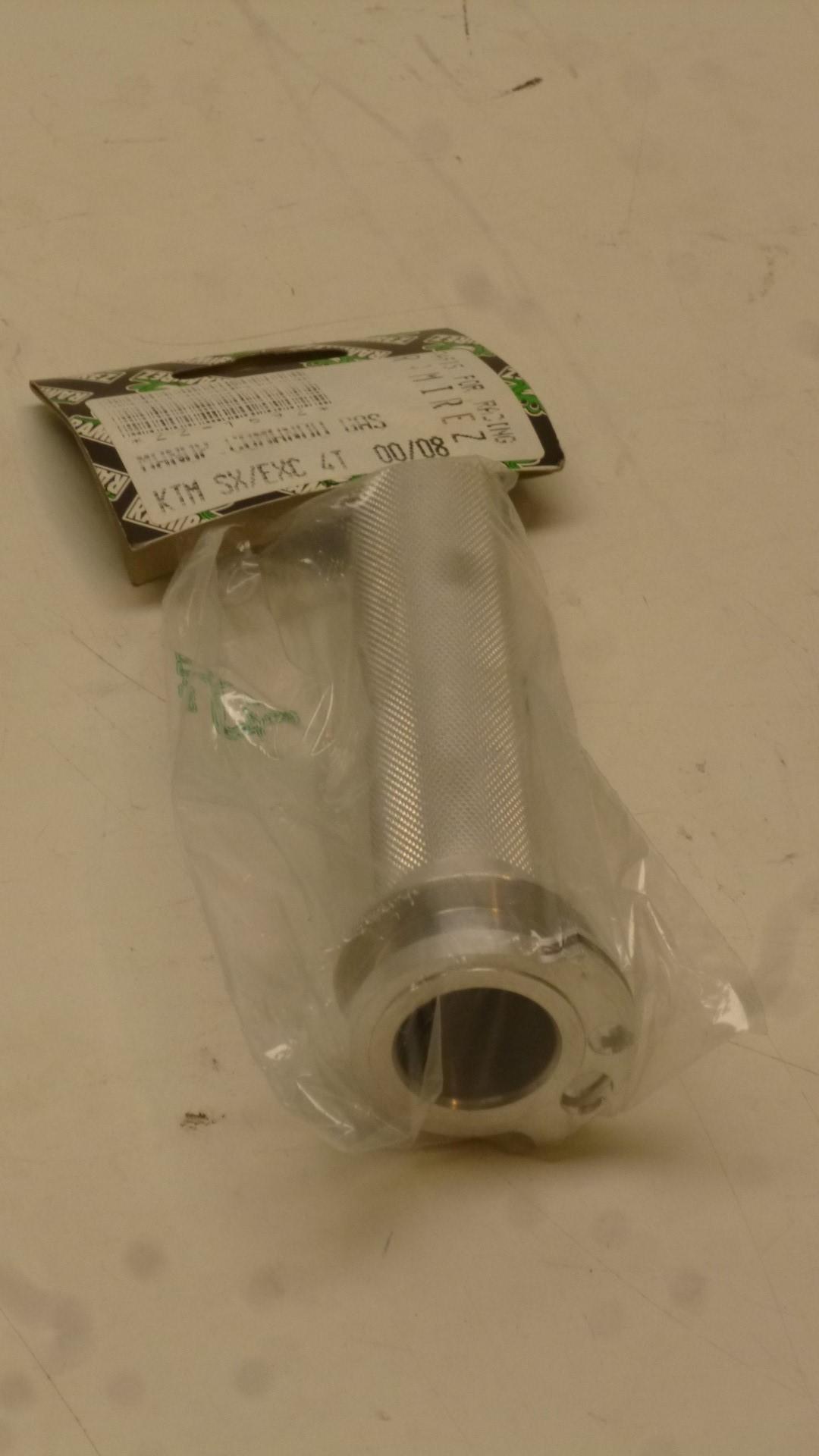 Gasgriffhlse throttle grip tube passt an Ktm 4T ab 125 99-03 silber
