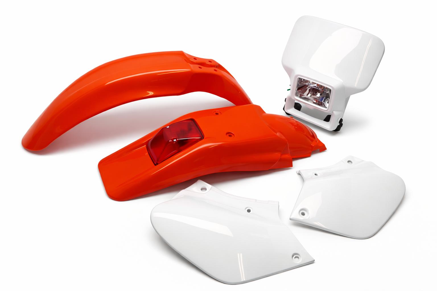 Verkleidungssatz Plastiksatz plastic kit passt an Honda Xr 250 400 R 96-23 rot-w