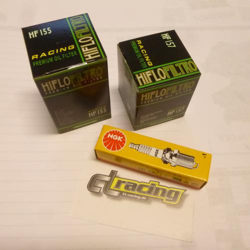 Wartungssatz �lfilterset Z�ndkerze passt an Ktm Exc 250 400 450 Smr Smc