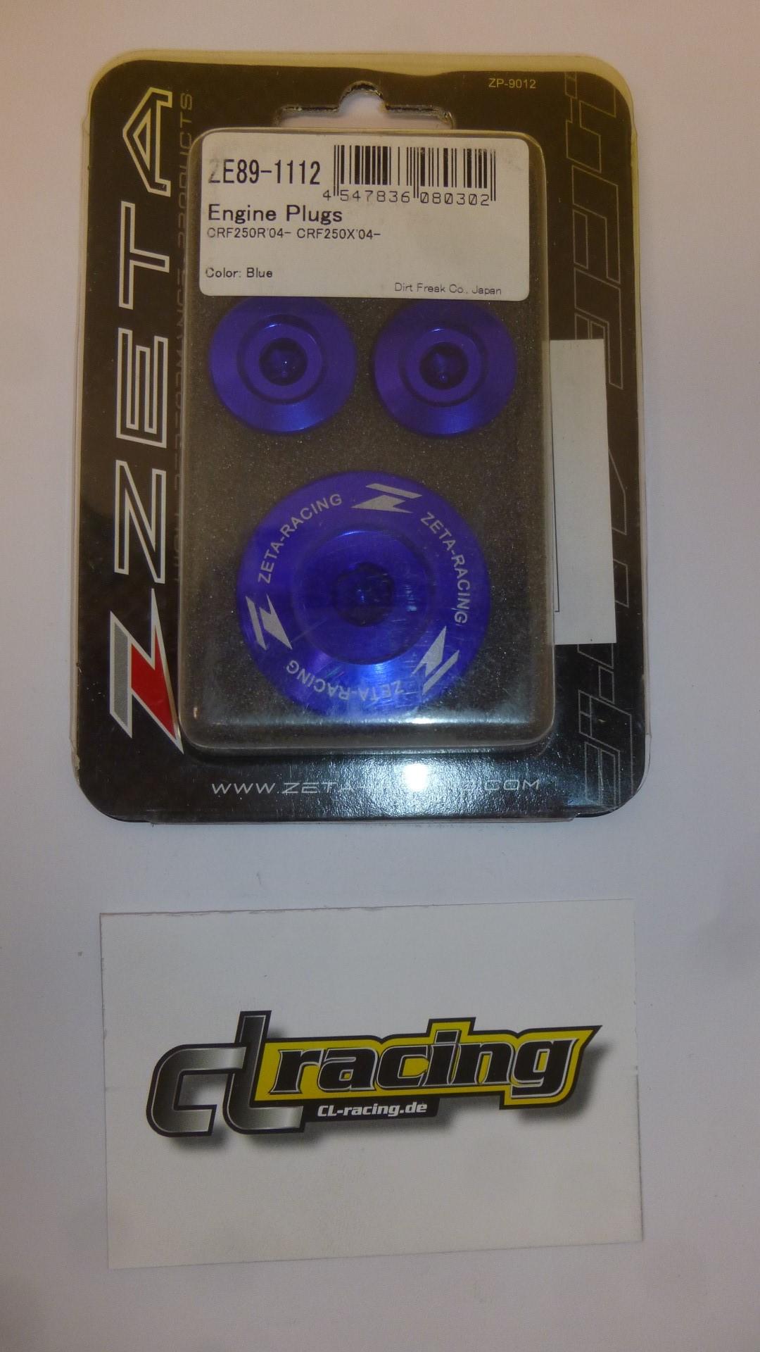 Verschlussschraube engine plugs passt an Honda Crf Cr-f Cr250f R X 2004 blau