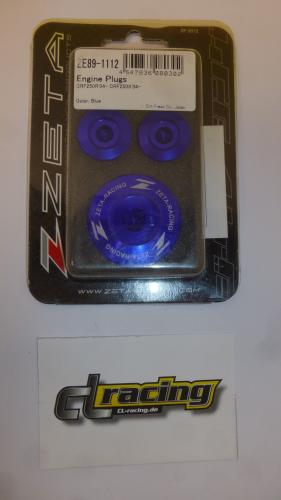 Verschlussschraube engine plugs passt an Honda Crf Cr-f Cr250f R X 2004 blau