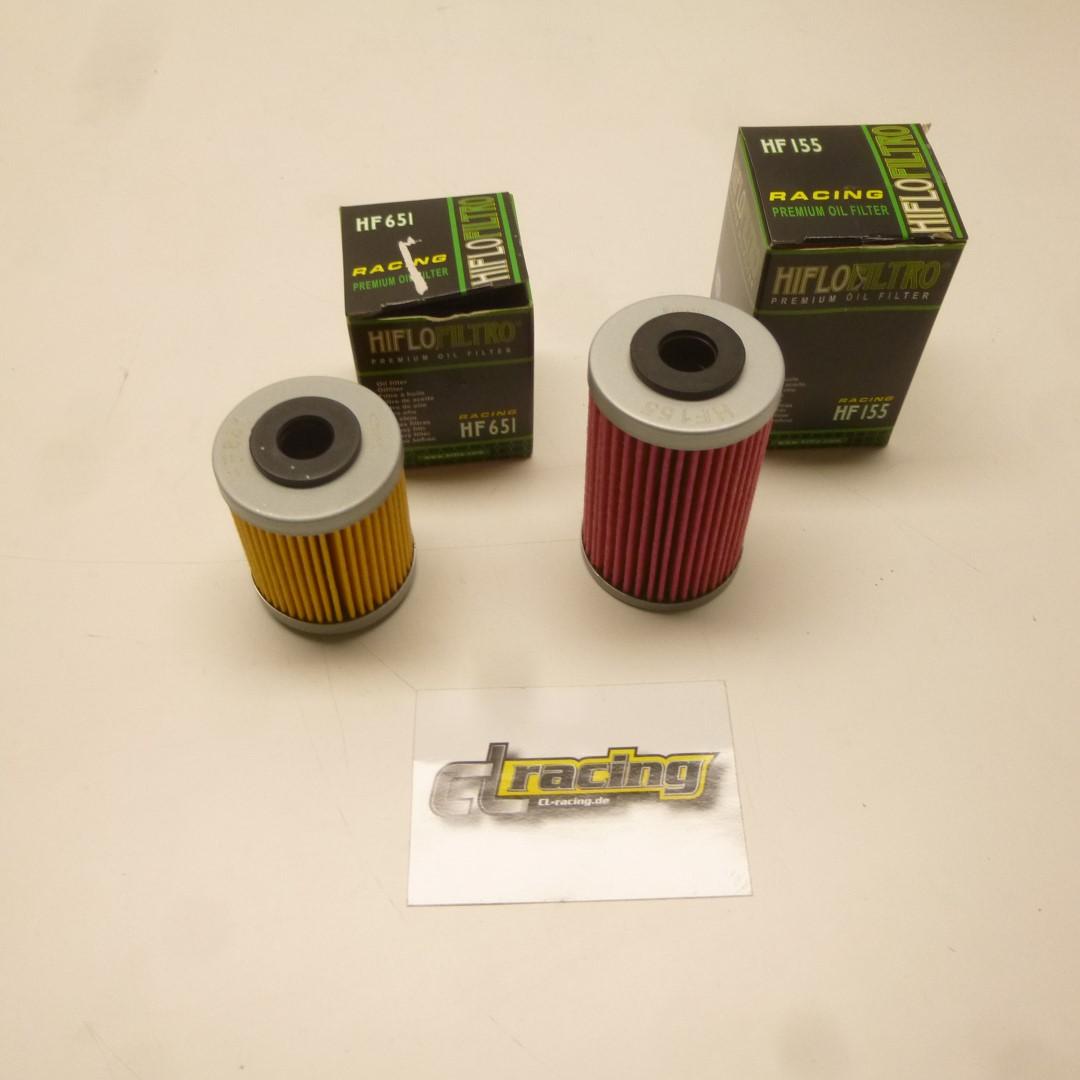 Hiflo HF155 HF651 lftilter oilfilter passt an Ktm Duke ab 2012 R Ra A Smc 690