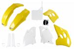 Verkleidungssatz Plastiksatz plastic kit passt an Suzuki Rm 125 250 93-95 w-gelb