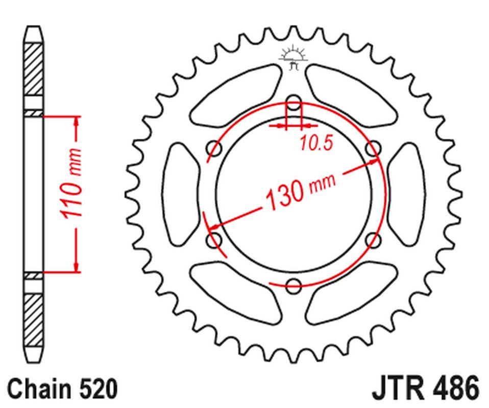 Kettenrad 45 Zhne sprocket passt an Kawasaki passt an Suzuki passt an Yamaha sw