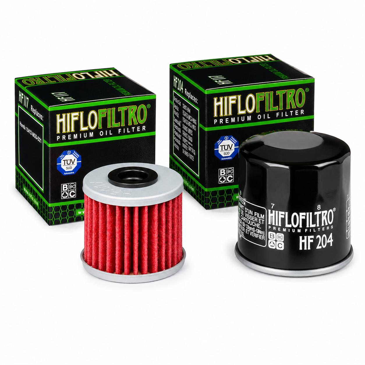 Hiflo HF117 HF204 �lftiltersatz oilfilterset passt an Honda Crf 1000 L 16-20 Ctx