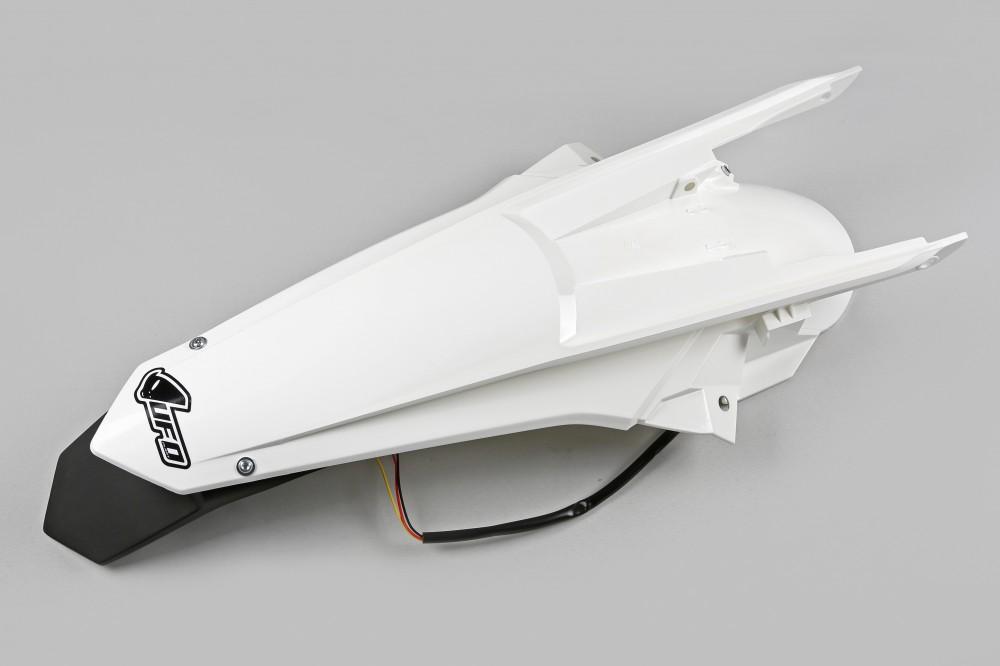 Schutzblech mit Rcklicht rear fender passt an Ktm Exc 125-300 Exc-f 17-19 wei