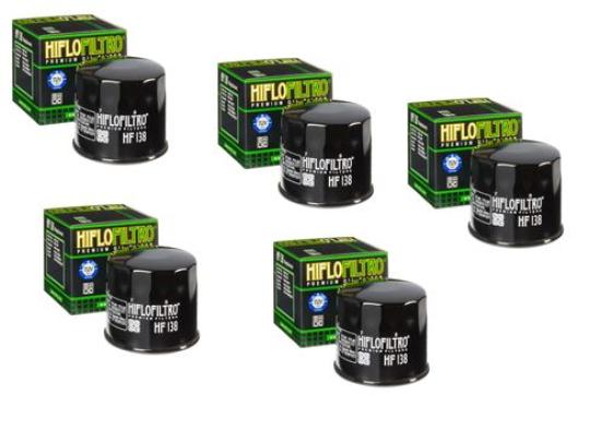 5x Hiflo HF138 lfilter oilfilter passt an Suzuki Gsf passt an Aprilia Rsv Klv