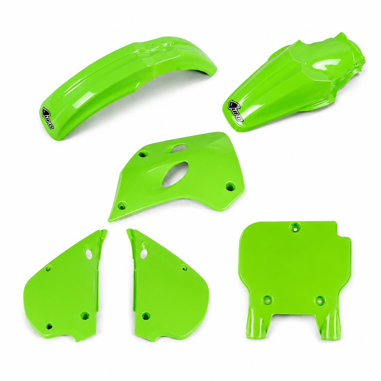Verkleidungssatz Plastiksatz plastic kit passt an Kawasaki Kx 80 91-97 gr�n