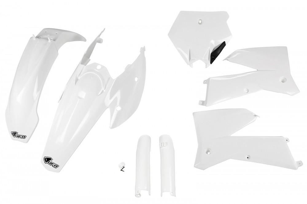 Verkleidungssatz Plastiksatz plastic kit fork passt an Ktm Sx Sxf 250 05-06 wei