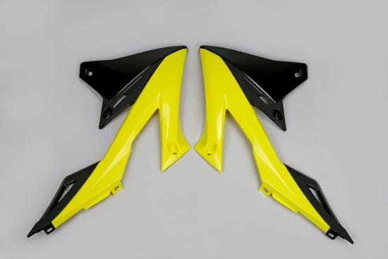 Tankverkleidung Khlerabdeckung scoops passt an Suzuki Rmz 250 19-23 450 gelb-sw