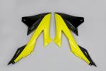 Tankverkleidung Khlerabdeckung scoops passt an Suzuki Rmz 250 19-23 450 gelb-sw