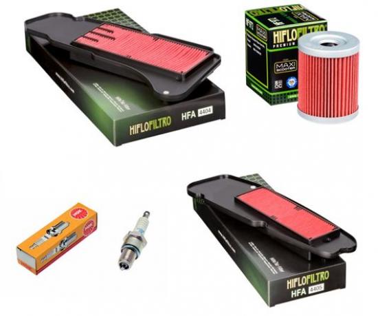 Wartungssatz �lfilterset Z�ndkerze spark splug passt an Yamaha Xp 400 A Majesty