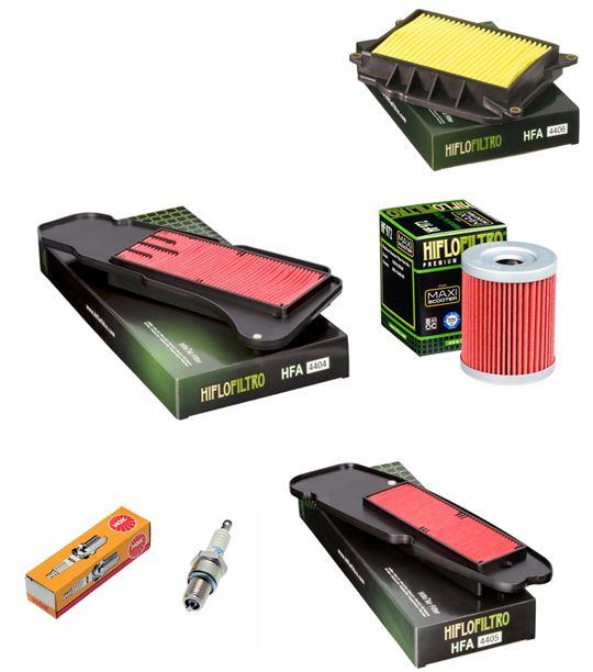 Wartungssatz lftilterset Zndkerze spark splug passt an Yamaha Yp 400 Majesty