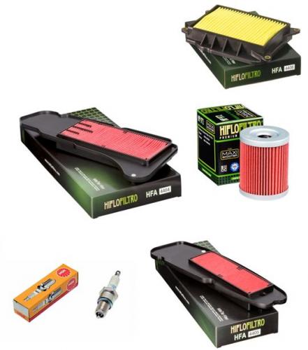 Wartungssatz lftilterset Zndkerze spark splug passt an Yamaha Yp 400 Majesty