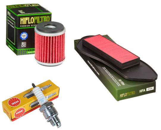 Wartungssatz lftilterset Zndkerze spark splug passt an Yamaha Vp 125 Yp 125 