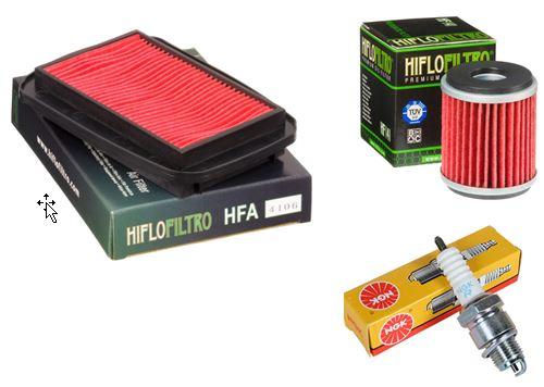 Wartungssatz �lfilterset Z�ndkerze spark splug passt an Yamaha Mt 125 A 14-18