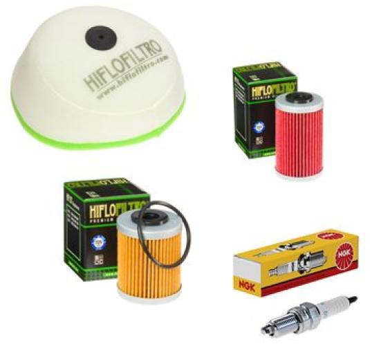 Wartungssatz �lfilterset Z�ndkerze spark splug passt an Ktm Exc 525 03-07 Mxc