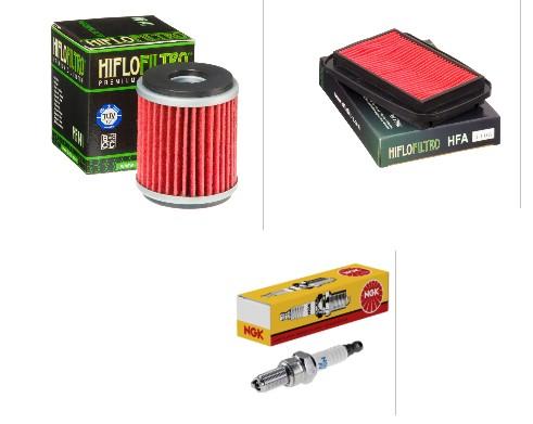 Wartungssatz �lfilterset Z�ndkerze spark splug passt an Yamaha Wr 125 R X 09-17
