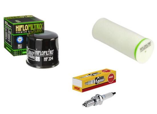 Wartungssatz �lfilterset Z�ndkerze spark splug passt an Yamaha Yfm 660 07-08