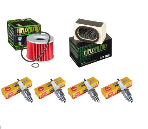 Wartungssatz �lfilterset Z�ndkerzen passt an Kawasaki Zr 550 Zephyr 91-99