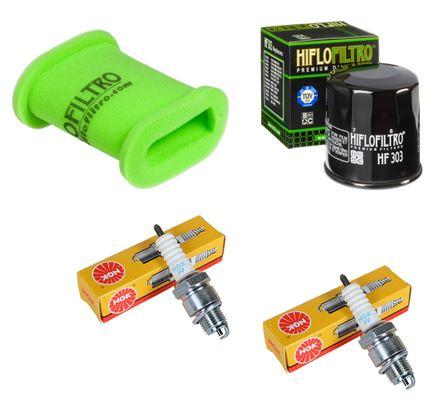 Wartungssatz lftilterset Zndkerze spark splug passt an Kawasaki Kle 500 91-07