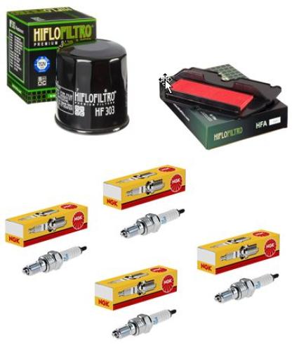 Wartungssatz �lfilterset Z�ndkerzen spark splug passt an Honda Cbr 900 Rr 92-99