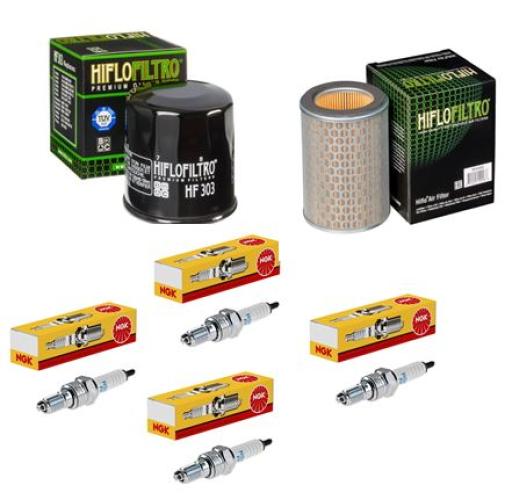 Wartungssatz �lfilterset Z�ndkerzen spark splug passt an Honda Cb 600 F 98-02