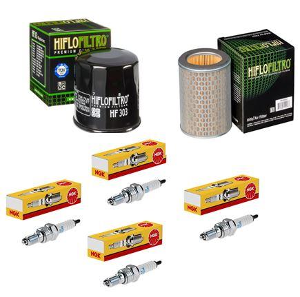 Wartungssatz lftilterset Zndkerzen spark splug passt an Honda Cb 600 F 98-02