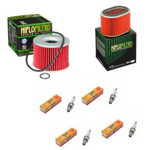 Wartungssatz �lfilterset Z�ndkerzen spark splug passt an Honda Gl 1000 76-79 