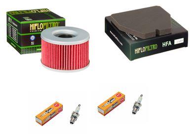 Wartungssatz �lfilterset Z�ndkerzen spark splug passt an Honda Cb 400 T 77-78