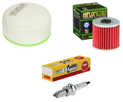 Wartungssatz �lfilterset Z�ndkerze spark splug passt an Kawasaki Klx 650 93-01
