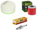 Wartungssatz �lfilterset Z�ndkerze spark splug passt an Kawasaki Klx 650 93-01